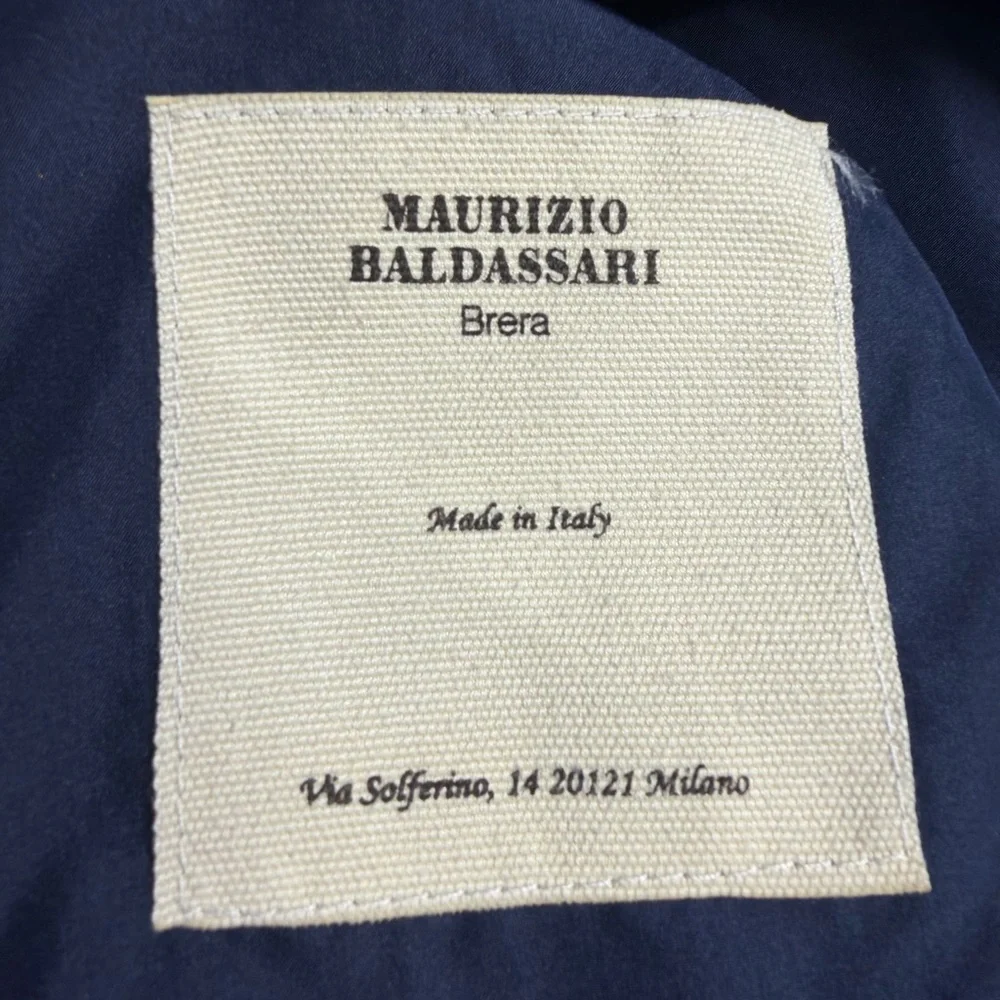 Maurizio Baldassari 100% Cashmere Vest w/ Knit Sides Size 56 (XXL/2xL US) blue - Picture 16 of 16